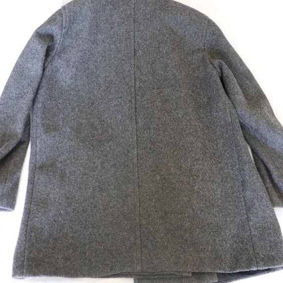 Vintage J. Percy for Marvin Richards Wool Pea Coat Jacket Gray Size 14 - Picture 3 of 9